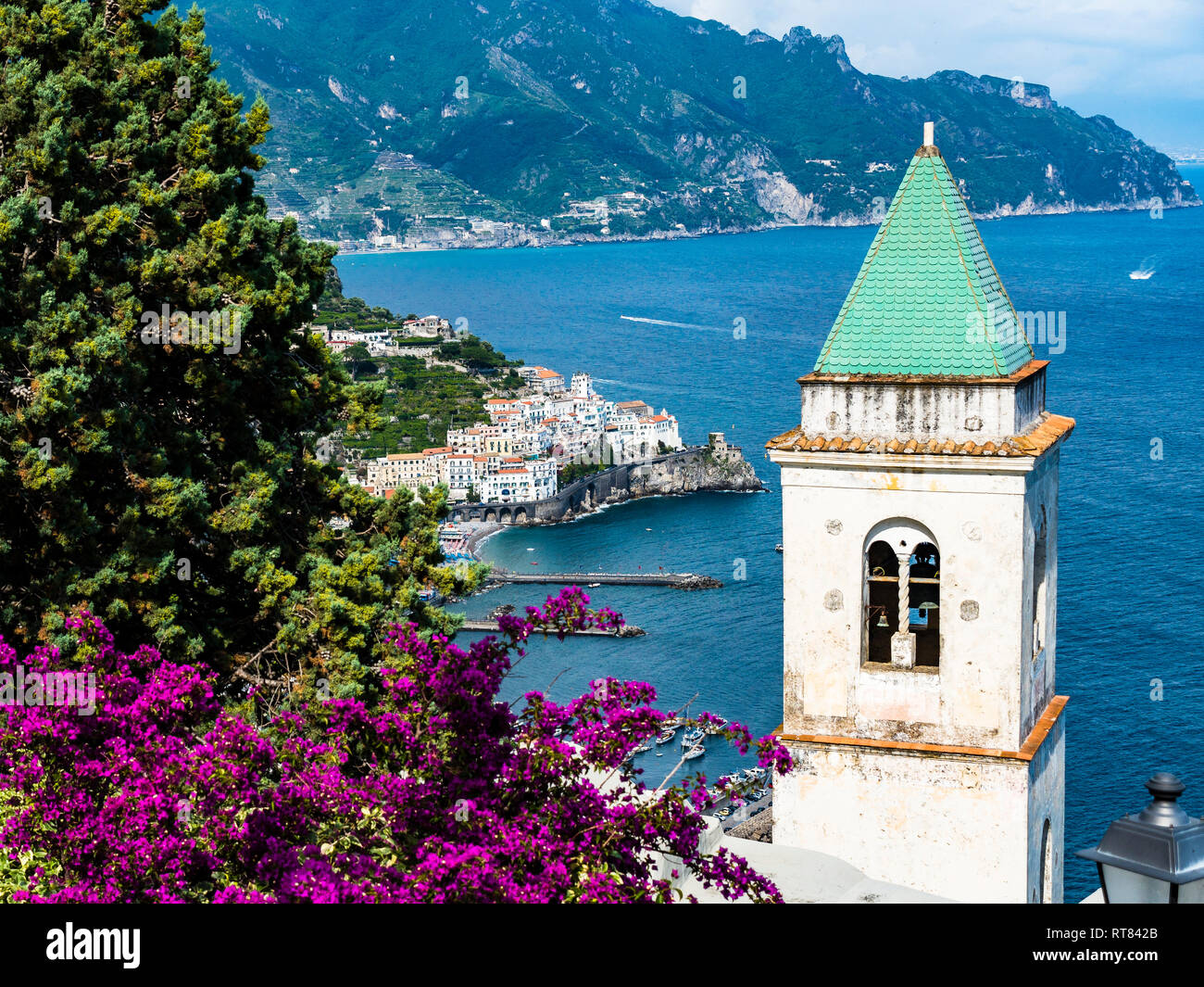 L'Italia, Campania, Costiera Amalfitana, la Penisola Sorrentina, Amalfi, Parrocchia la chiesa di Santa Maria Assunta Foto Stock