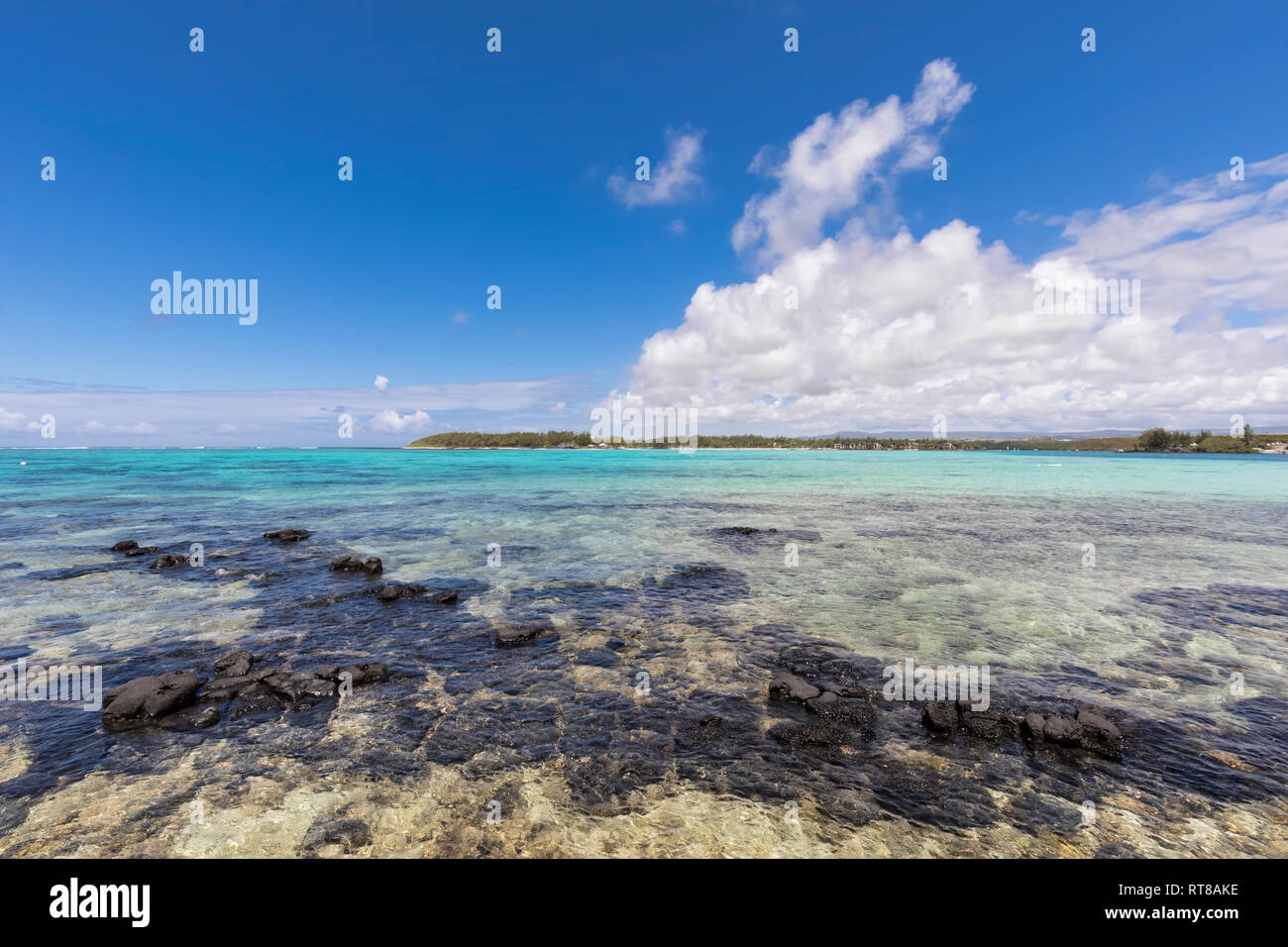 Maurizio Costa Sud, Oceano Indiano, Blue Bay, Blue Bay Marine Park Foto Stock