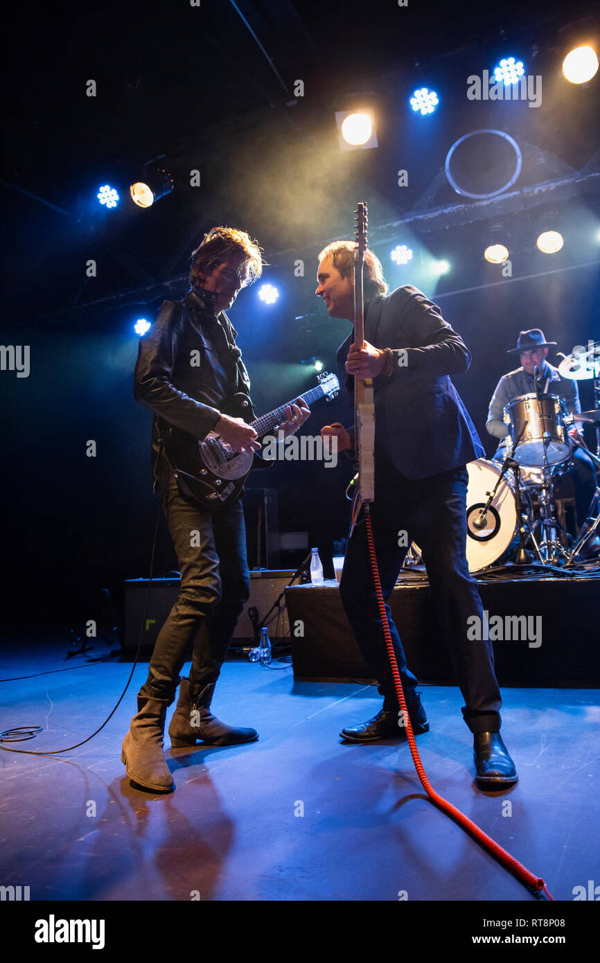 Barcellona, Spagna. Il 30 gennaio, 2019. Concerto di Chuck Prophet & Charlie Sexton in Razzmatazz. Fotografo: © Aitor Rodero. Foto Stock