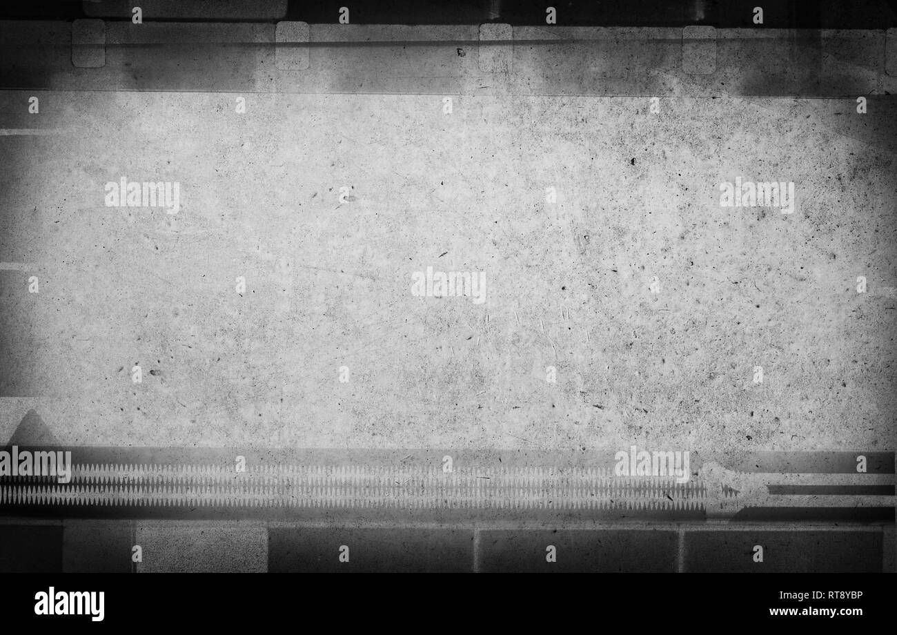 Grunge graffiato sporca la striscia del film sfondo con spazio per il testo Foto Stock