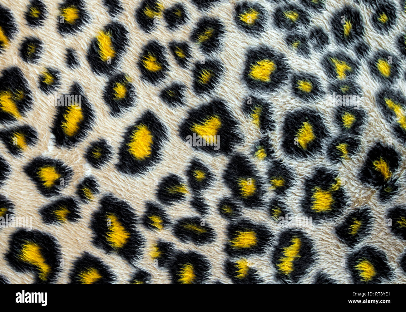 A pelle di leopardo modello tessuto in similpelle Foto Stock