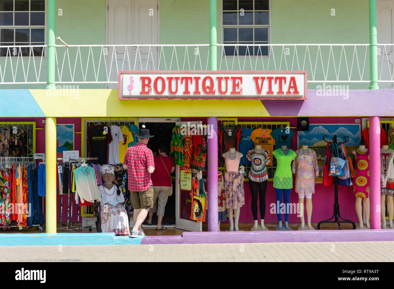 Vita Boutique, Kaya Grandi, Kralendijk, Bonaire, ABC isole Antille sottovento, dei Caraibi Foto Stock