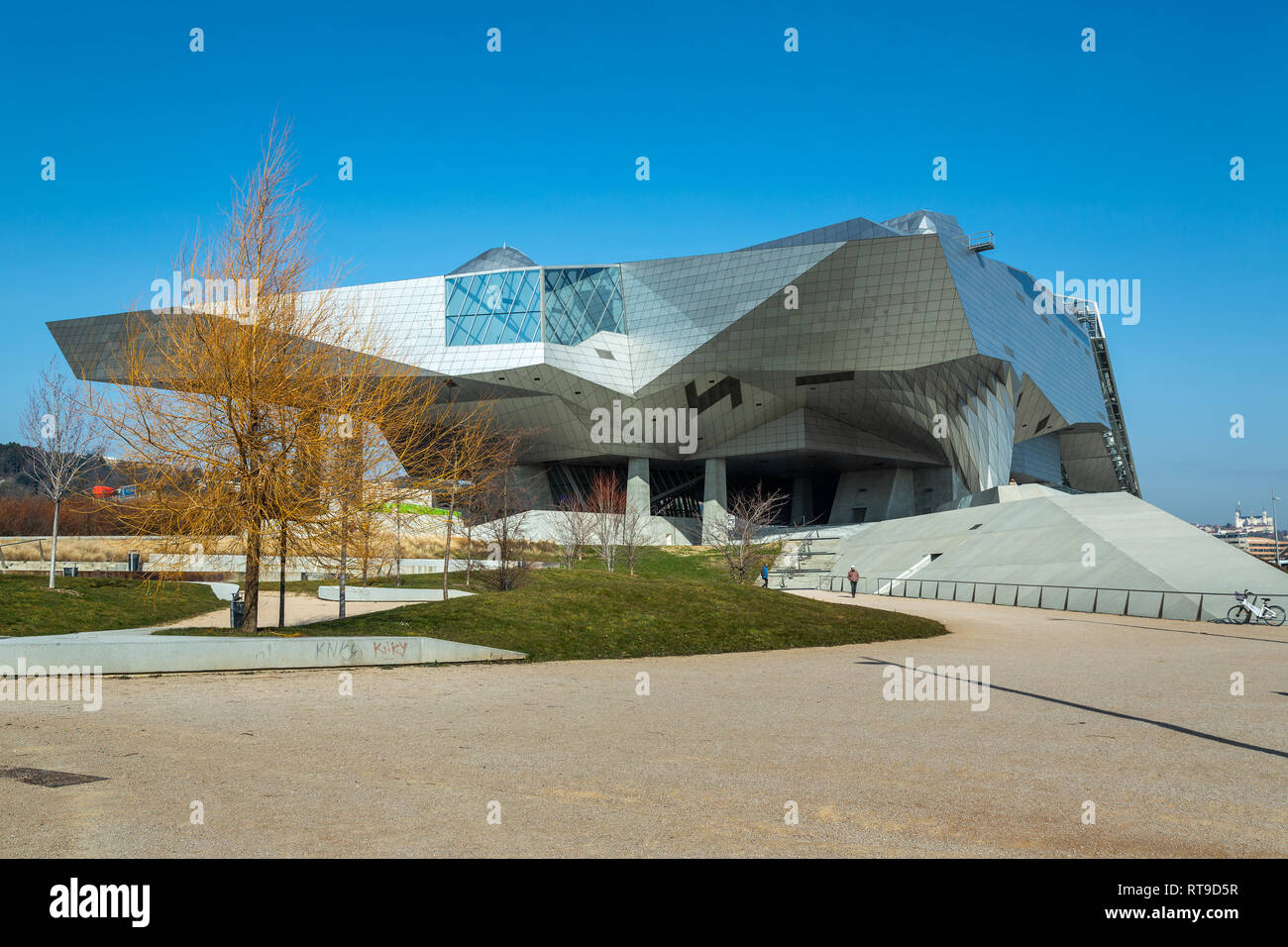 Musee des Confluences, Presqu'Ile, Lione, Francia Foto Stock
