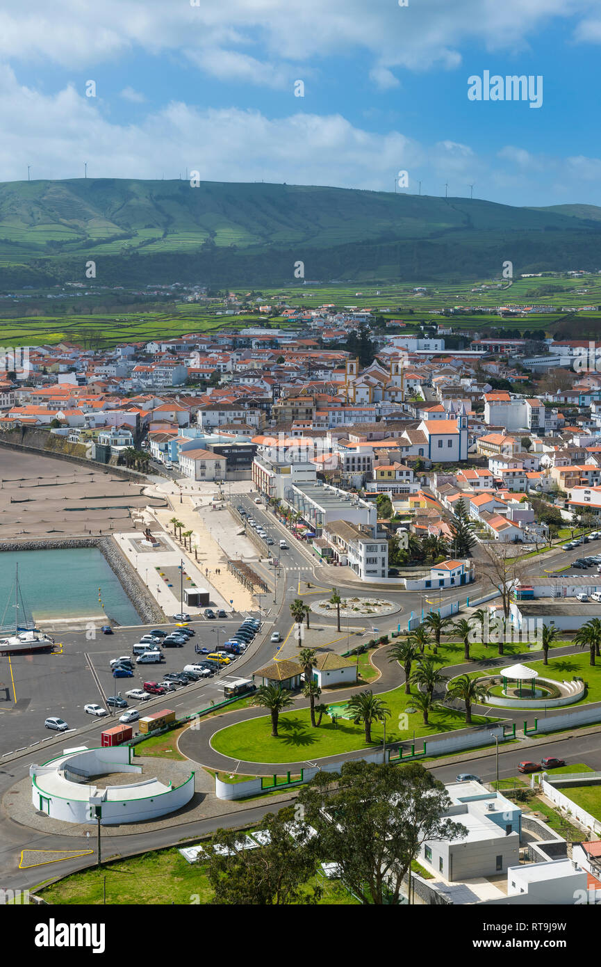 Portogallo Azzorre, l'isola di Terceira, Praia da Vitoria Foto Stock