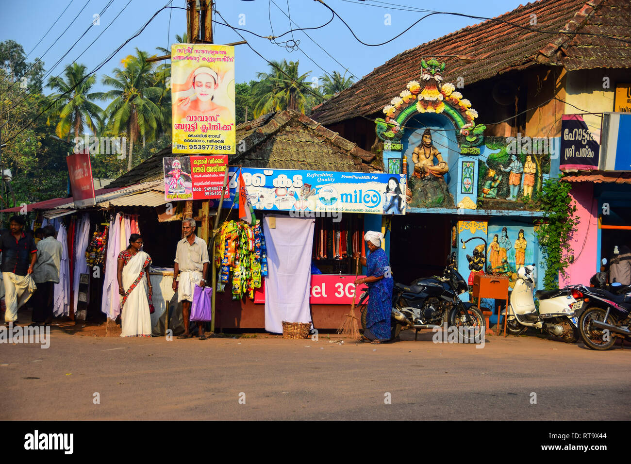 Janardana Swami tempio, Varkala Kerala, India Foto Stock