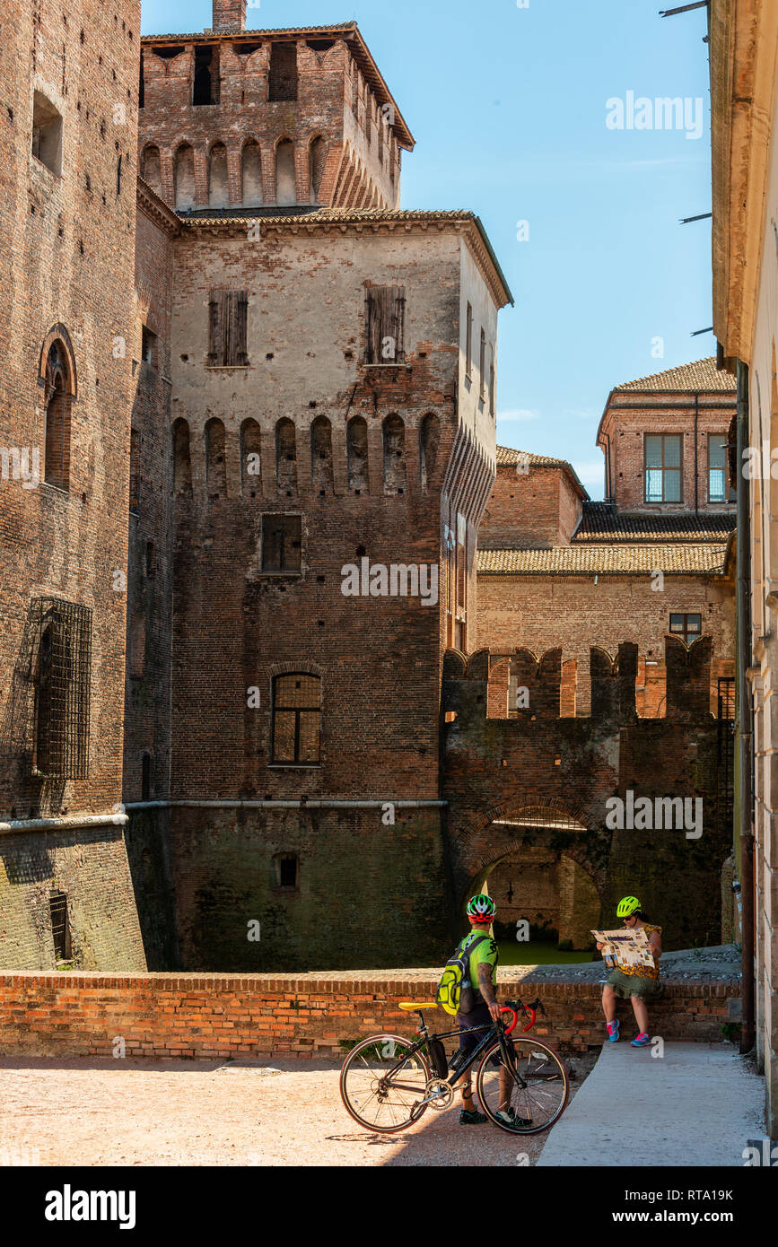 Fortezza medievale, Gonzaga Saint George (Giorgio) Castello in Italia, Mantova (Mantova) Foto Stock