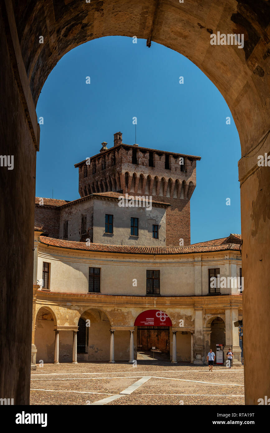 Fortezza medievale, Gonzaga Saint George (Giorgio) Castello in Italia, Mantova (Mantova) Foto Stock