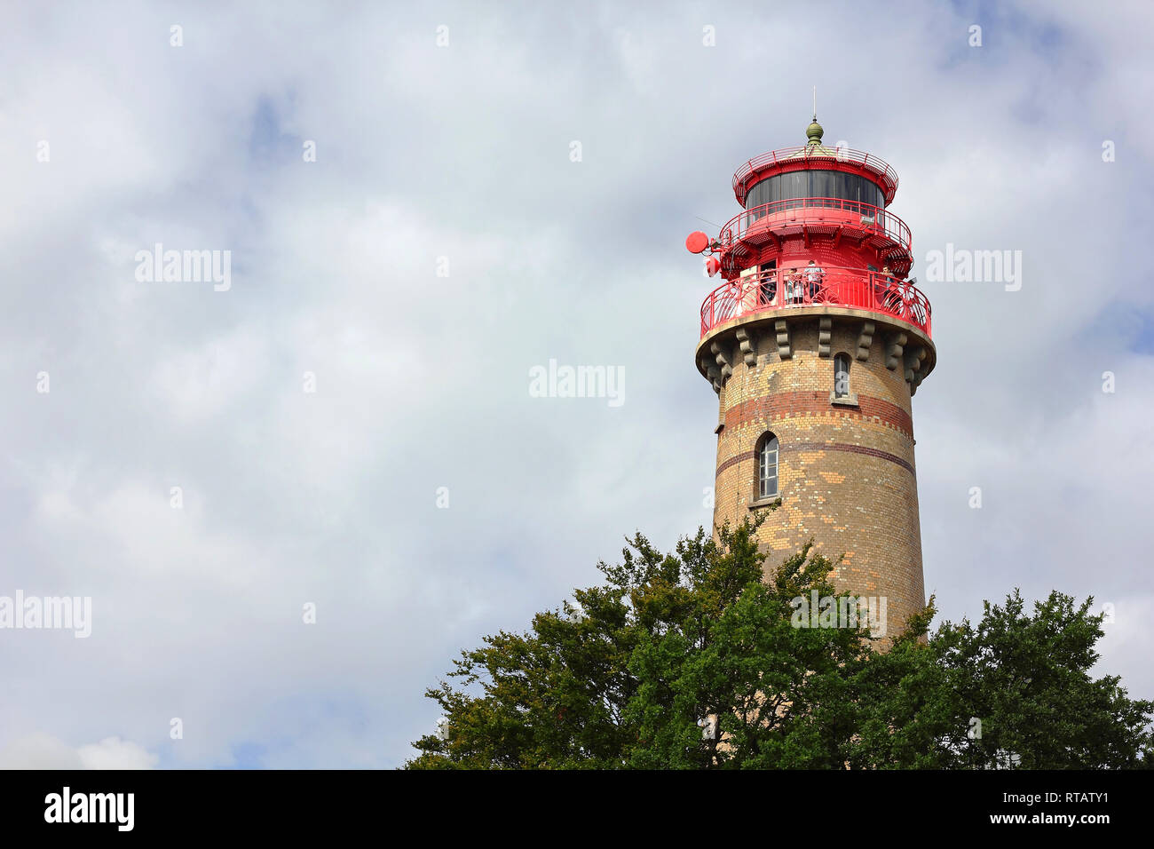 Il faro di Cape Arkona sull'isola di Rügen Foto Stock