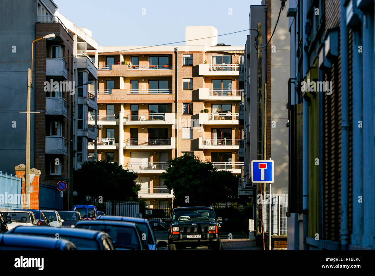 Dead End, Lille, Nord, Francia Foto Stock