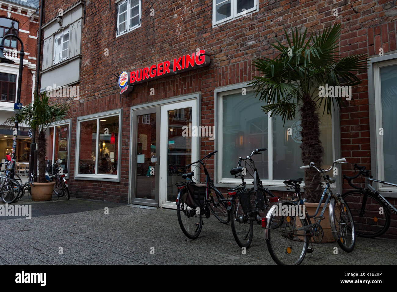 Burger King di cibo in uscita. Di Emden. Frisia orientale, Bassa Sassonia, Germania Foto Stock