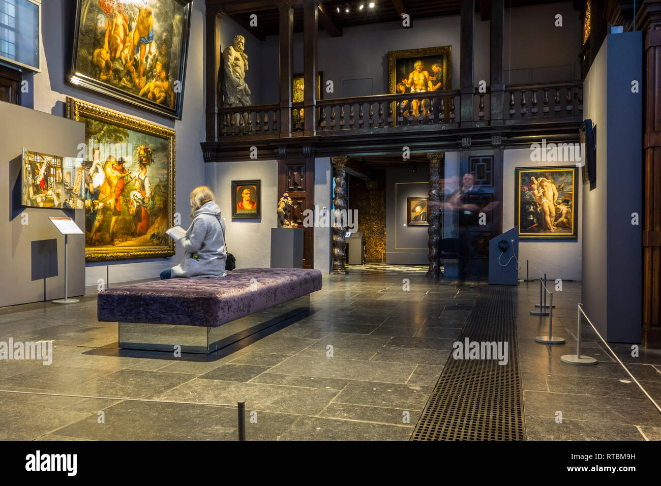 Rubenshuis / casa di Rubens museum, ex casa e studio di Peter Paul Rubens (1577-1640) ad Anversa, le Fiandre, in Belgio Foto Stock