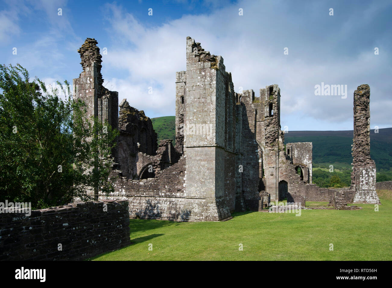 Llanthony Priory, Monmouthshire, Galles un Agostiniano rovina. Foto Stock