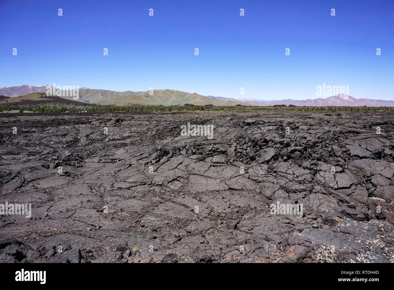 I campi di lava i crateri della luna, Idaho Foto Stock