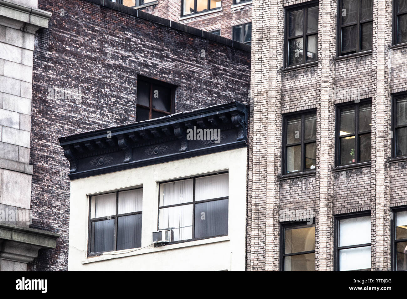 Paesaggio di vari edifici di New York City Foto Stock