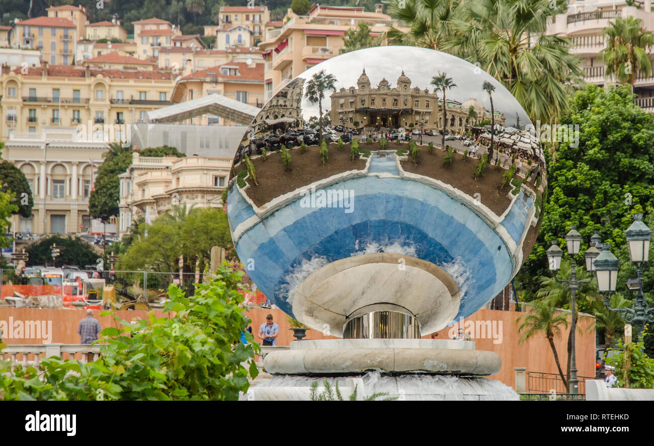 MONACO SEP 2018 un casinò di Monte Carlo nel Principato di Monaco Foto Stock