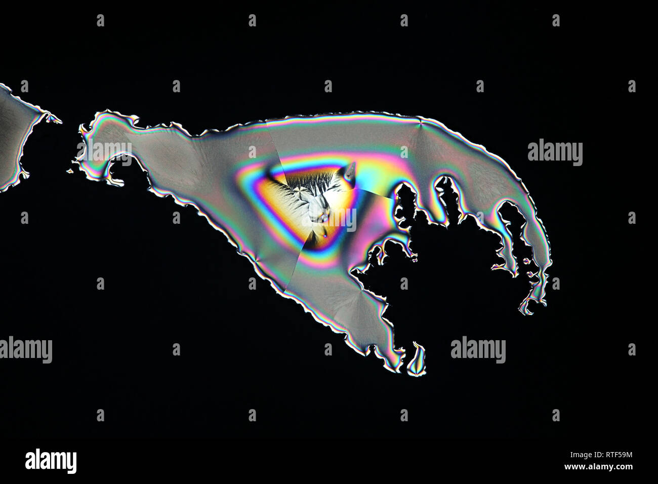 Arte Naturale Questo è acido ascorbico, comunemente noto come Vitamina C, fotografato in forma cristallizzata. Foto Stock