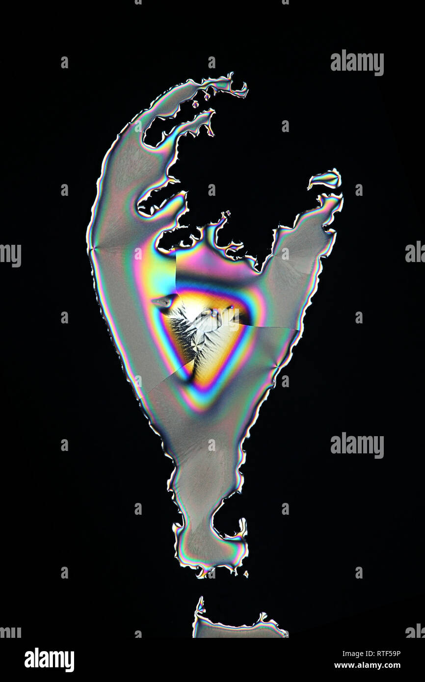 Arte Naturale Questo è acido ascorbico, comunemente noto come Vitamina C, fotografato in forma cristallizzata. Foto Stock