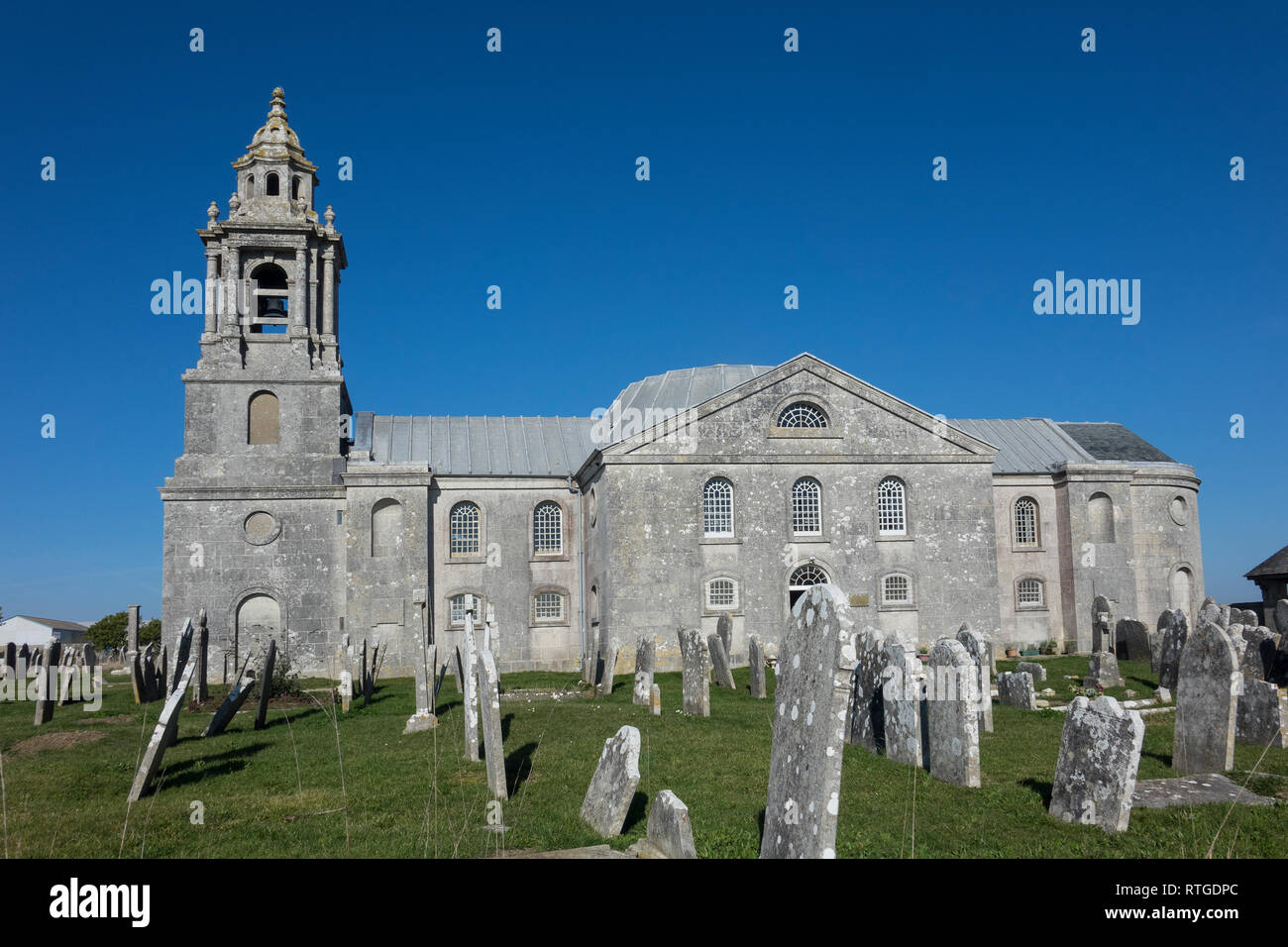 Inghilterra, Dorset, Portland, St.George's chiesa Foto Stock