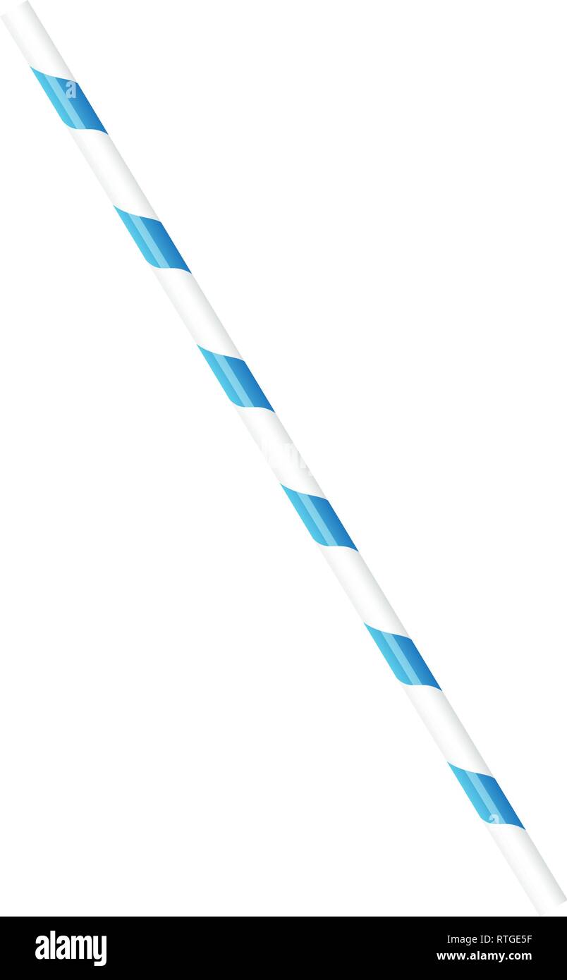 Illustrazione della cannuccia. Tubo di succo. Illustrazione Vettoriale