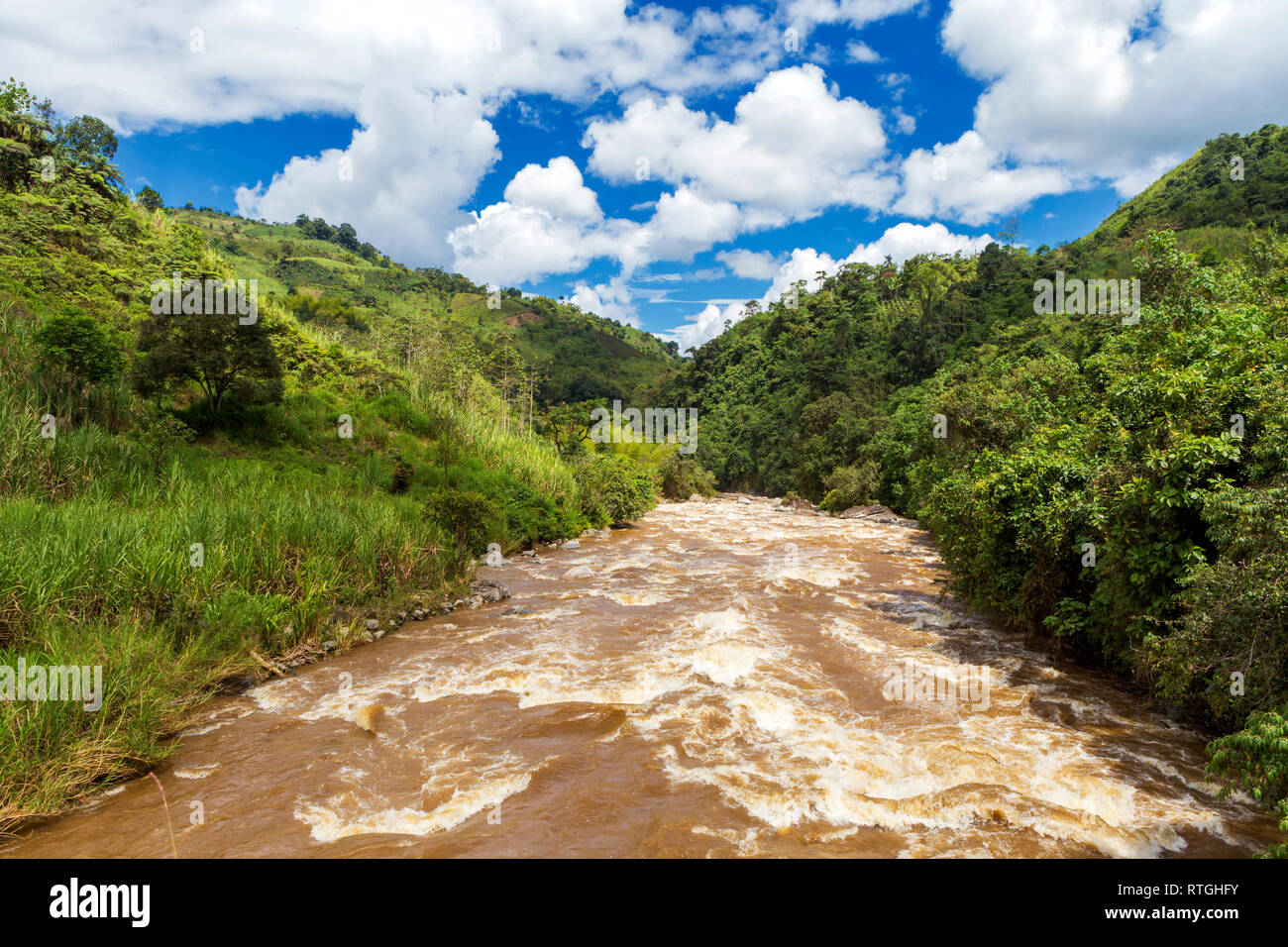 Fiume Magdalena, Colombia Foto Stock