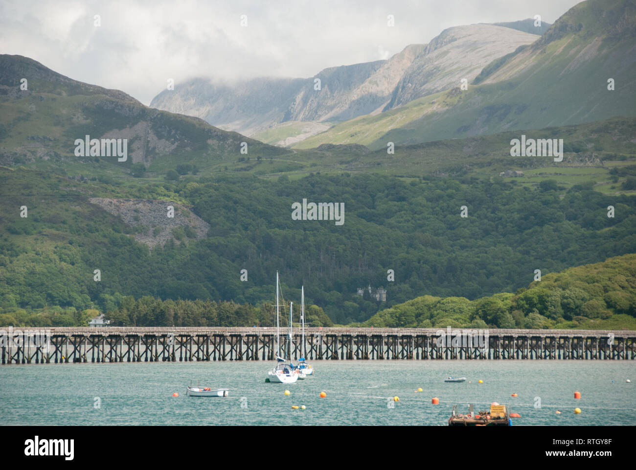 Blaenau Ffestiniog in Galles. Foto Stock