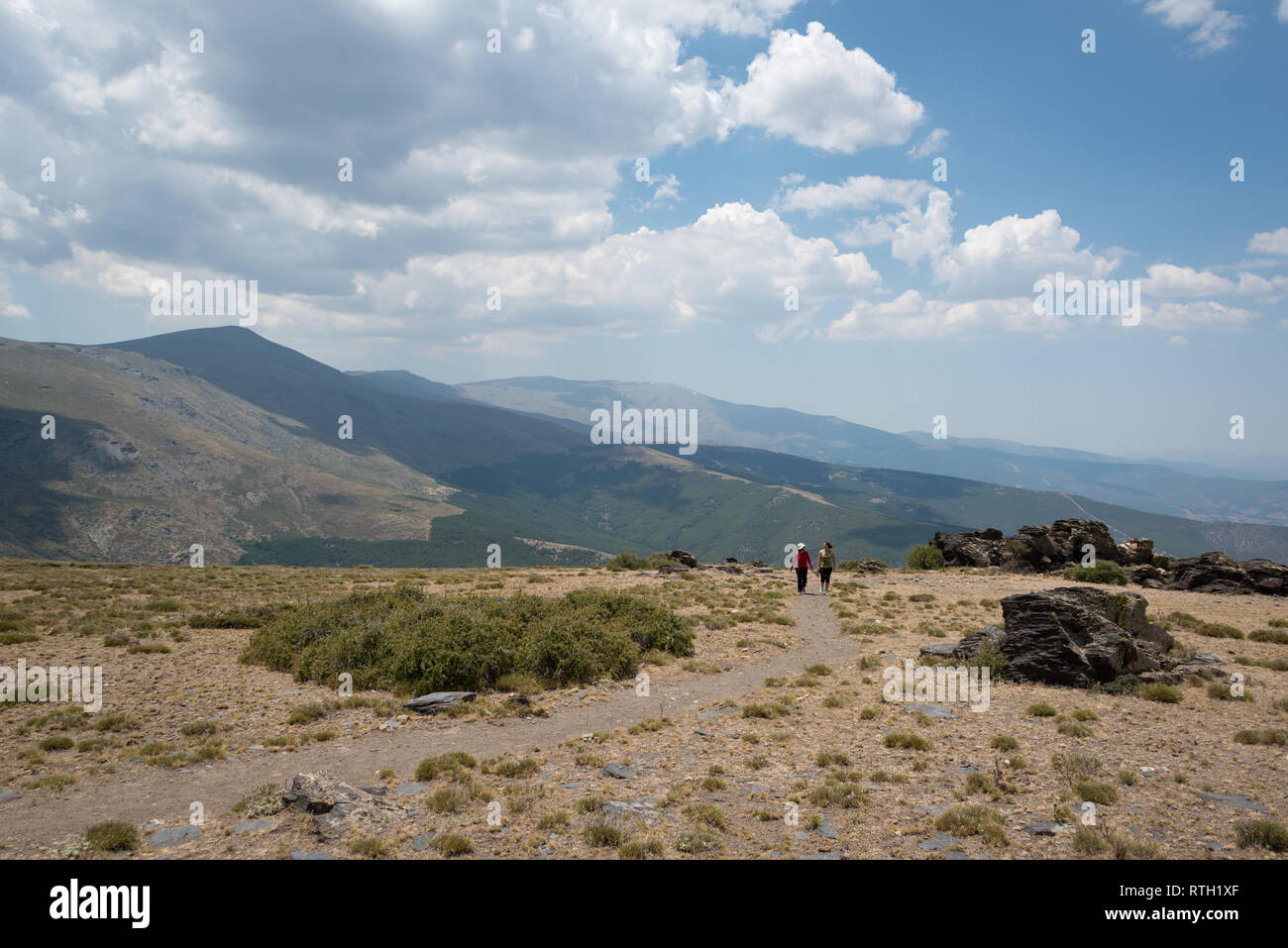 Escursioni nella Sierra Nevada in Andalusia, Spagna Foto Stock