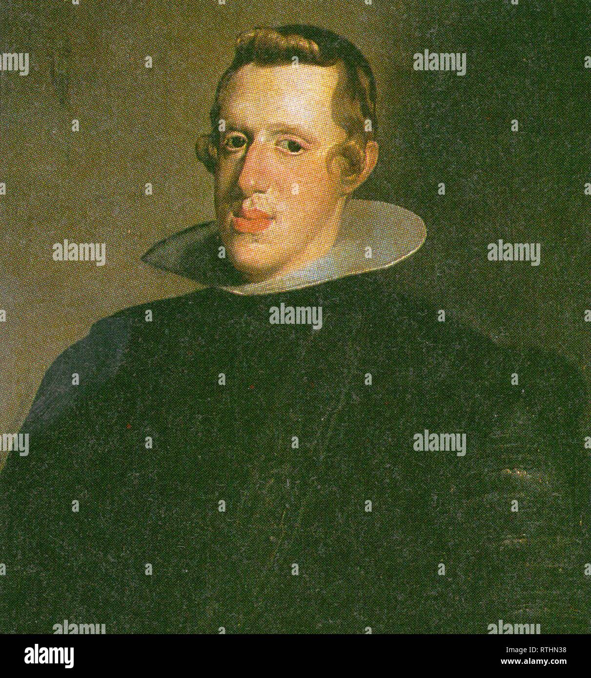 PHILIPPE IV D'espagne.PEINTURE DE Diego Velazquez.1628 Foto Stock