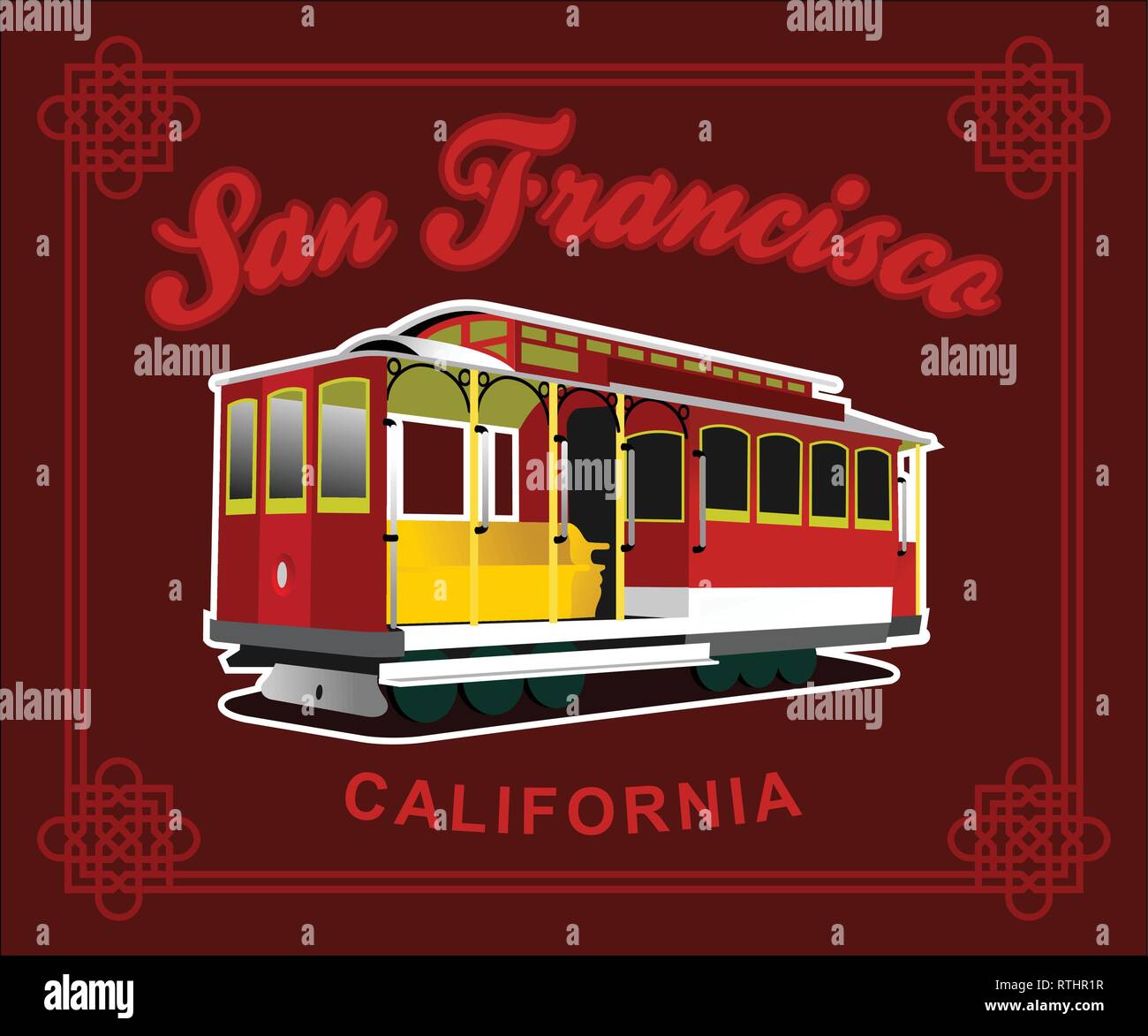 Carrello San Francisco Illustrazione Vettoriale