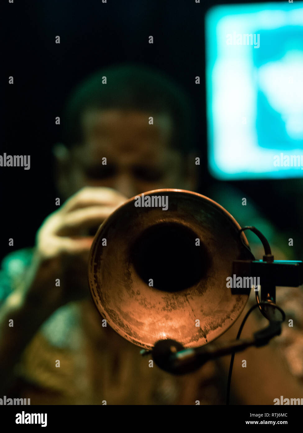 Subelo Cuba durante il loro concerto presso il Cafe Marula, Barcelona, Spagna. Foto: Mariano Anton. Foto Stock