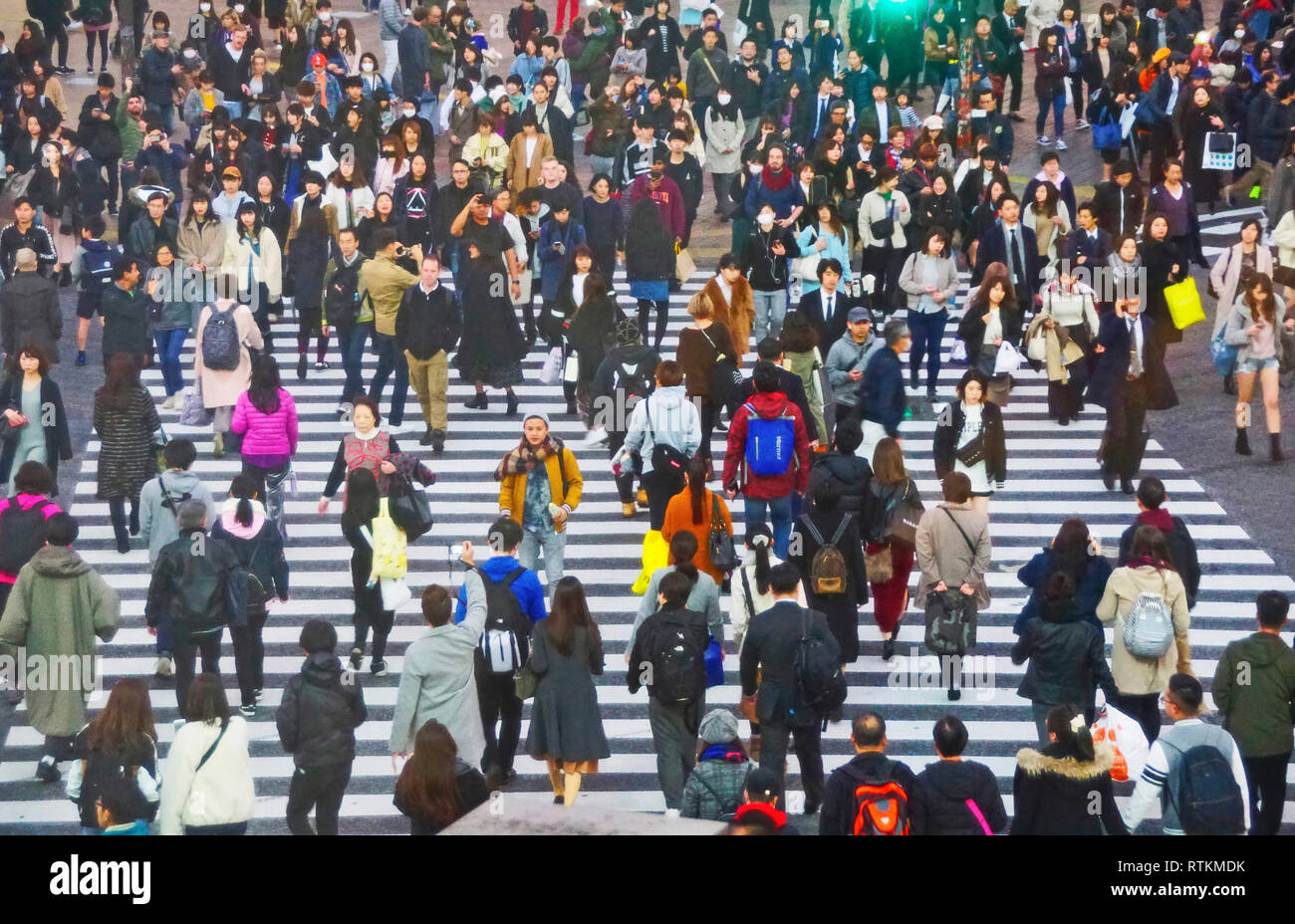 Attraversamento pedonale di tokyo immagini e fotografie stock ad alta ...