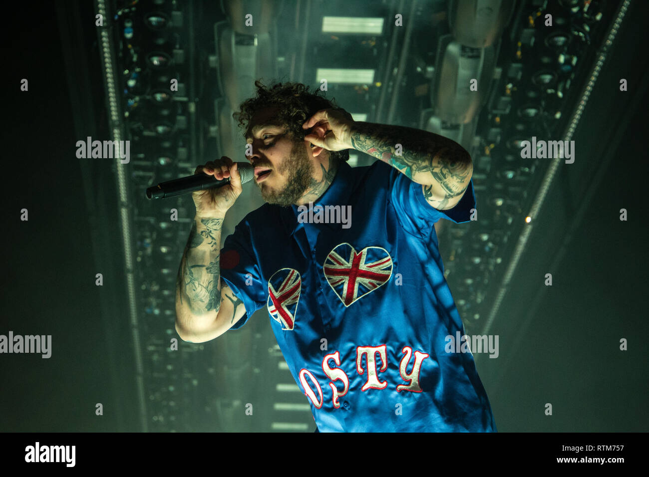 Post malone live a Manchester Arena 2019 Foto Stock