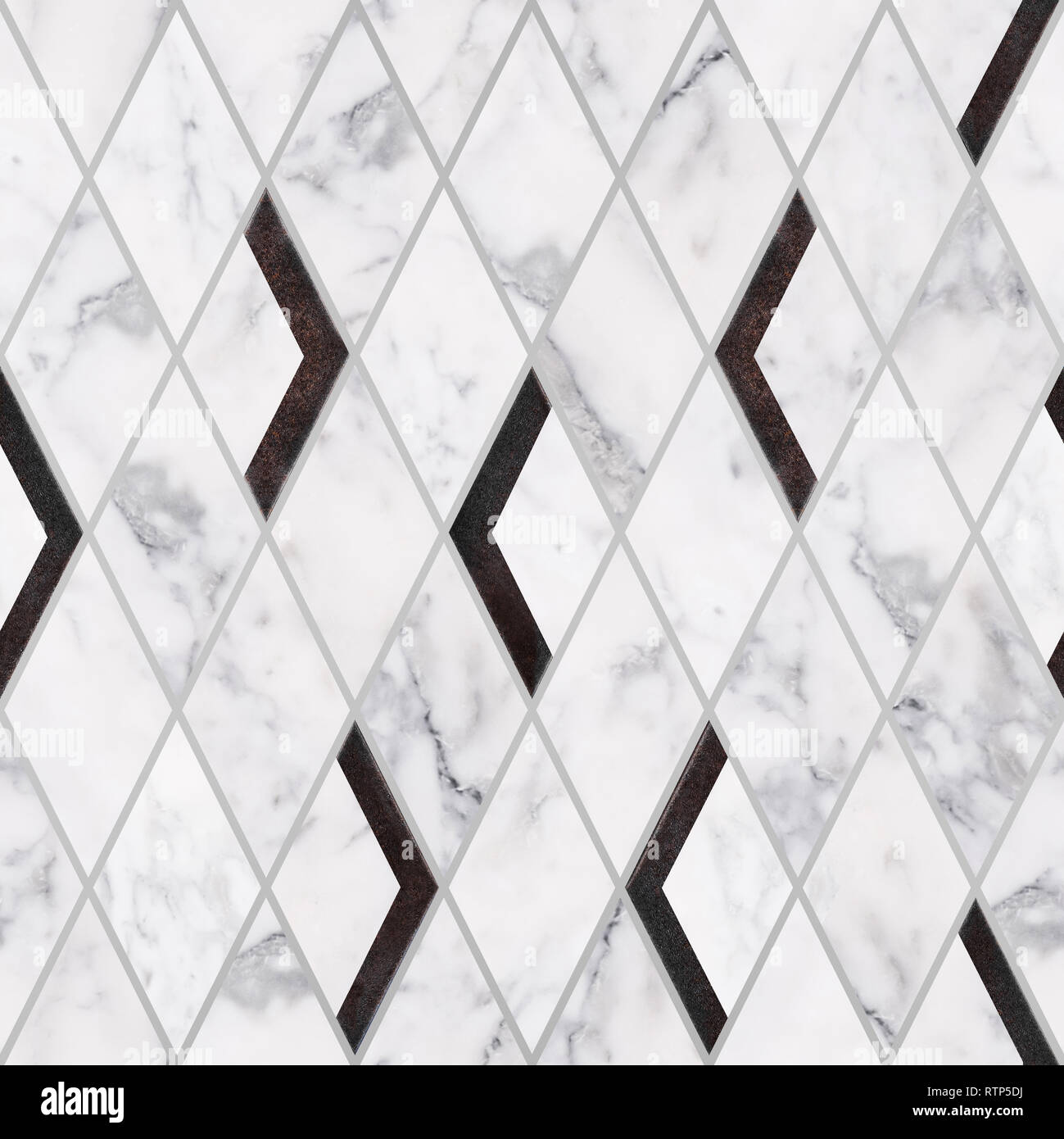 Seamless in marmo di lusso modello di pietra, Lusso pietra di marmo texture di sfondo, profilo a rombo Foto Stock