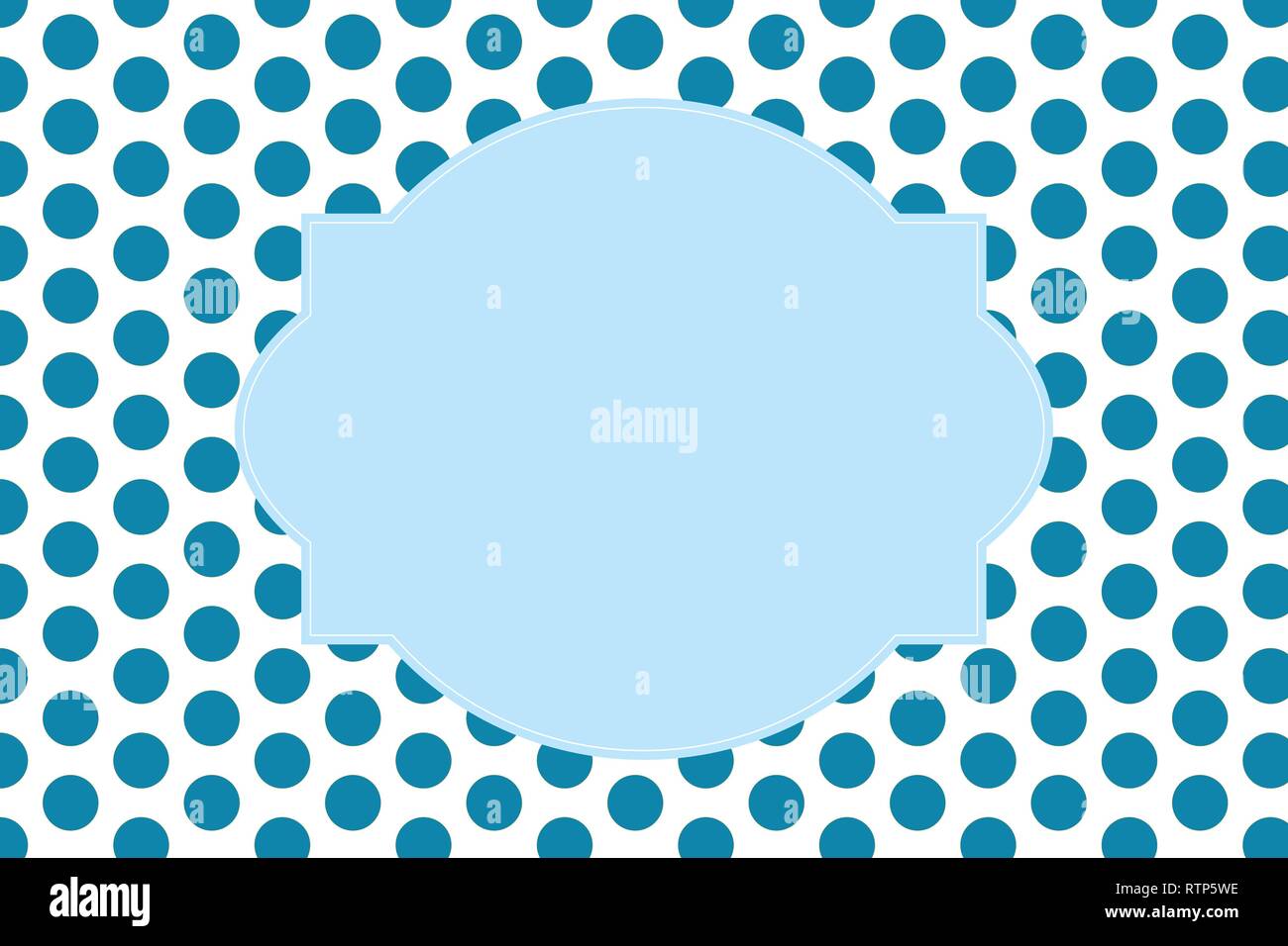 Polka Dot pattern - sfondo bianco con spazio libero per il testo - illustrazione vettoriale- modificabile illustrazione stratificata Illustrazione Vettoriale