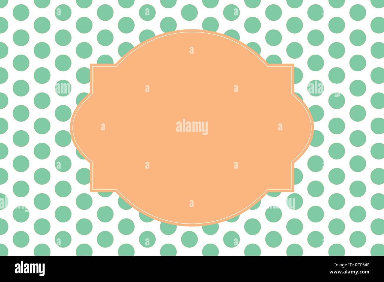 Polka Dot pattern - sfondo bianco con spazio libero per il testo - illustrazione vettoriale- modificabile illustrazione stratificata Illustrazione Vettoriale