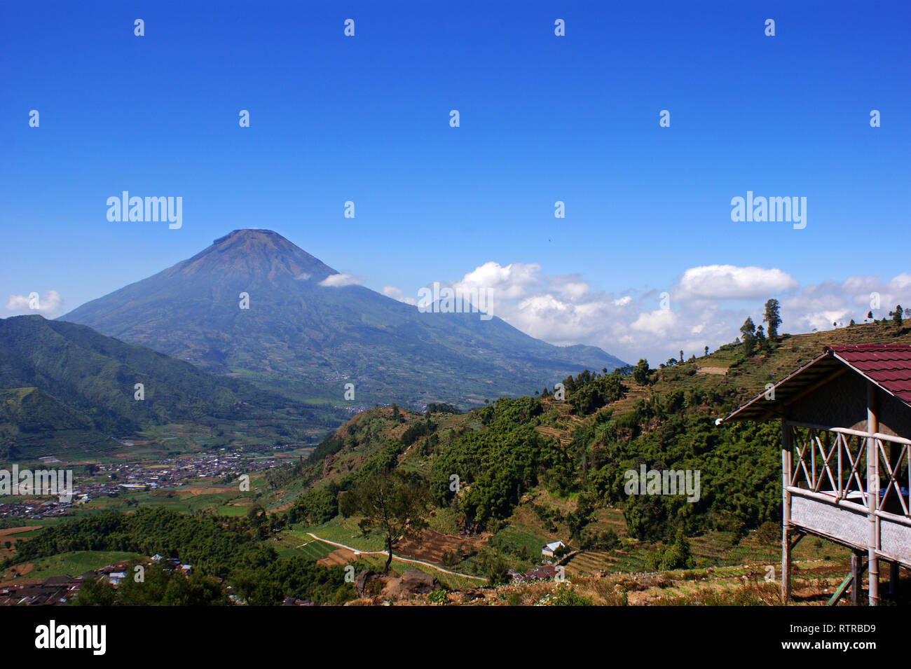 Dieng Plateau, Wonosobo, Giava centrale, Indonesia Foto Stock