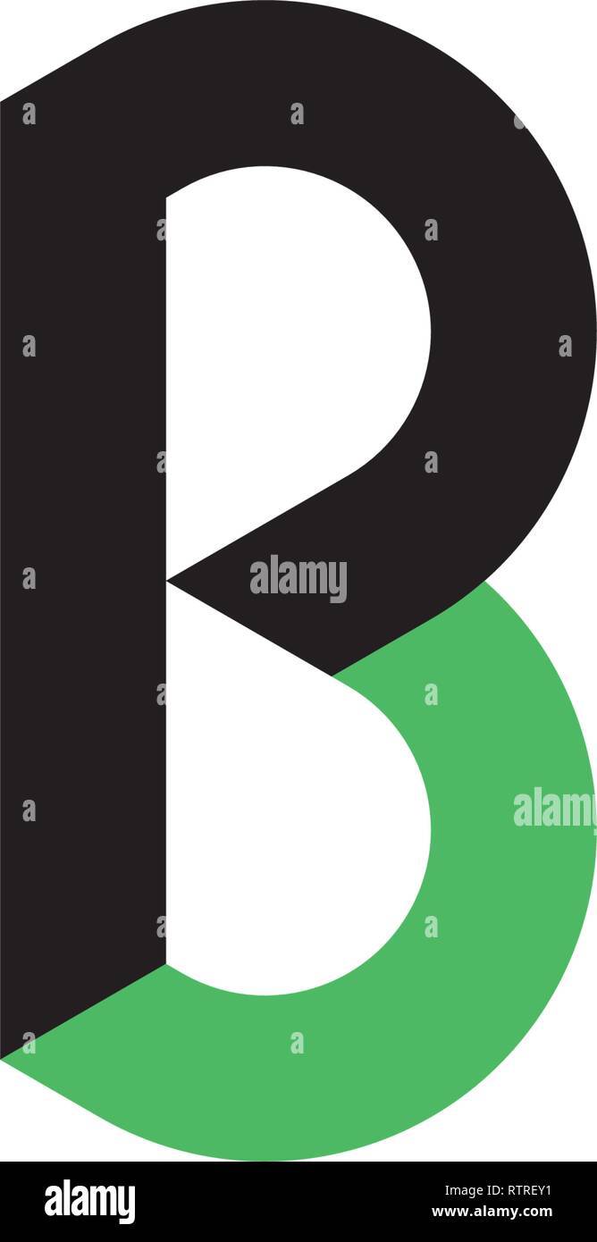 Logo pb lettera p e b icona simbolo elemento vettore Illustrazione Vettoriale