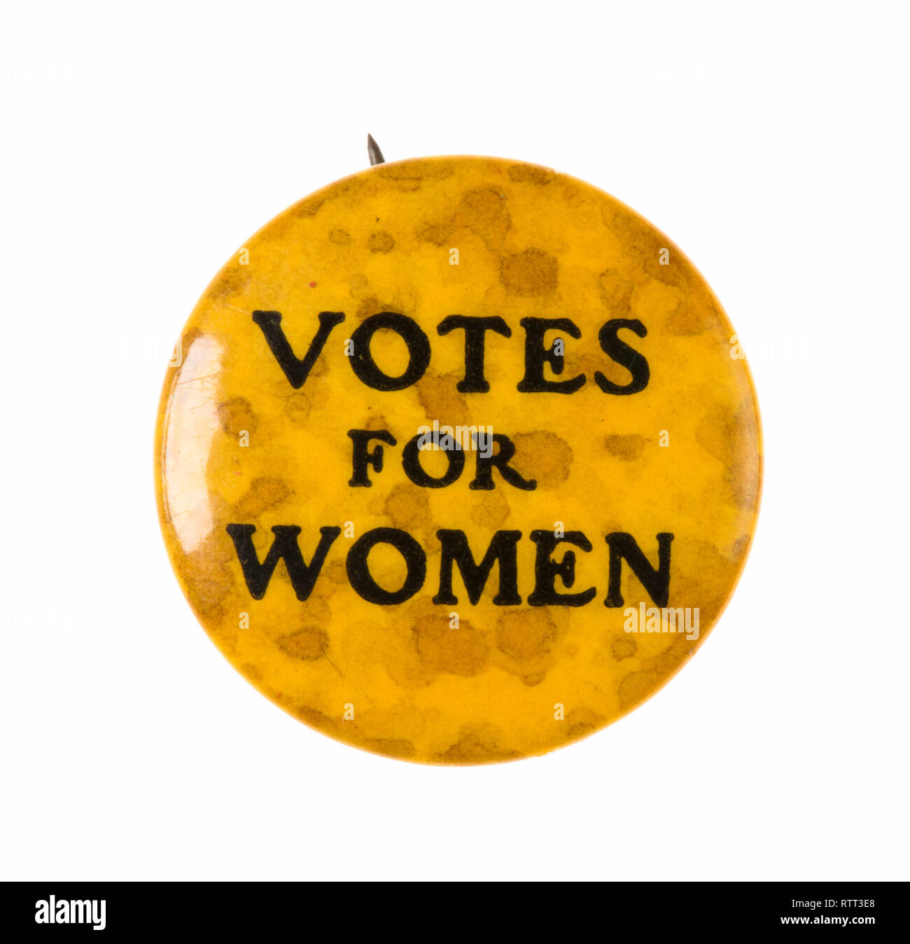 Il voto alle donne badge pulsante, circa 1915, STATI UNITI D'AMERICA Foto Stock