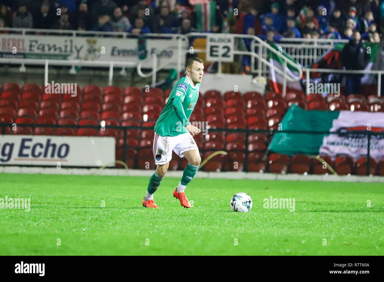 1 marzo, 2019, Cork, Irlanda - Liam Nash a League of Ireland Premier Division corrispondono a Cork City FC vs Derry City FC. Foto Stock