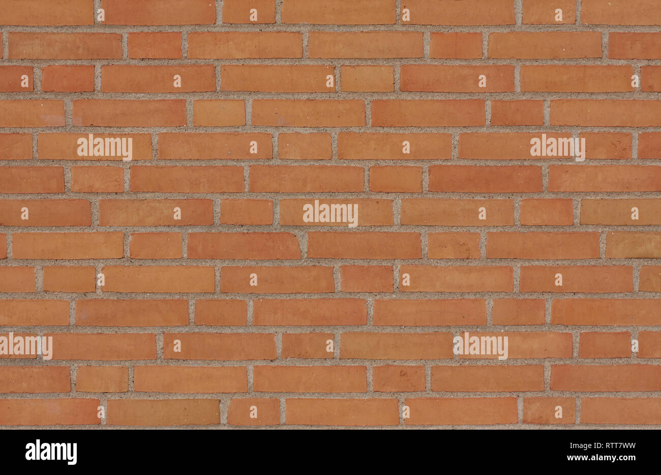 Nuovo bianco muro di mattoni del modello - sfondo simmetrico Foto Stock