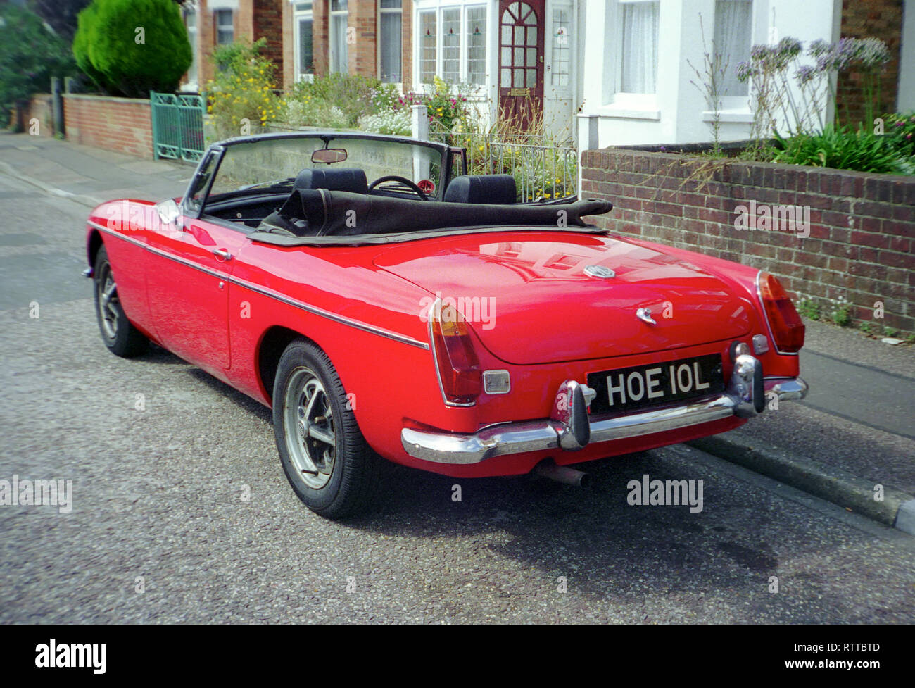 Classic 1971 MGB Roadster auto sportiva Foto Stock