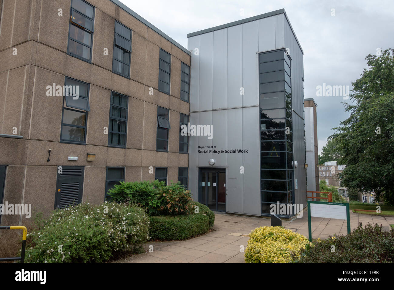 Dipartimento di politica sociale e lavoro sociale, Università di York campus, Heslington, York, Yorkshire, Regno Unito. Foto Stock