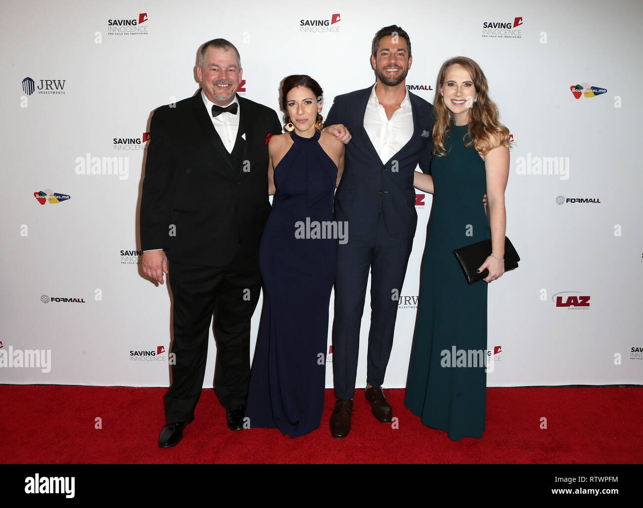 Hollywood, Stati Uniti d'America - 2 Marzo: Alan Smith, Zachary Levi, ospiti al 7 risparmio annuale di Gala di innocenza al Loews Hollywood Hotel in Hollywood, USAlifornia il 2 marzo 2019. Credito: Faye Sadou/MediaPunch Foto Stock