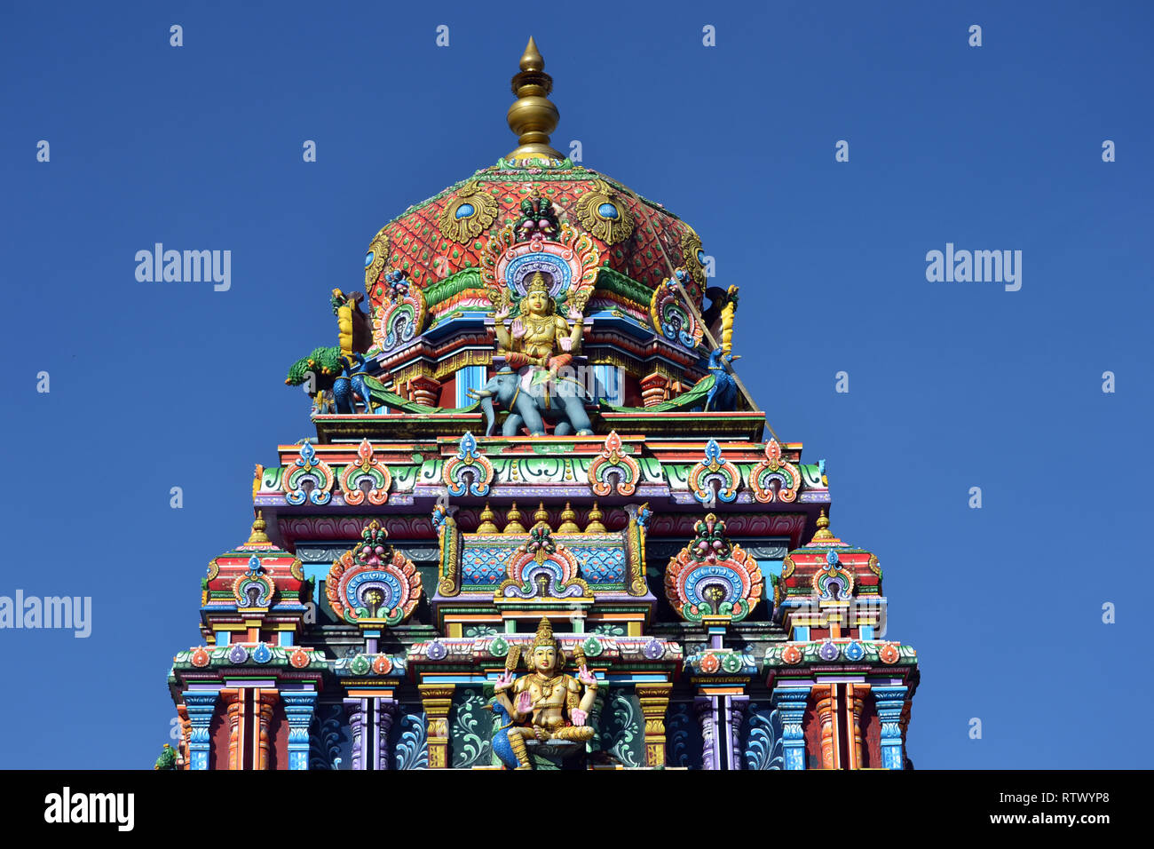 Hindi Tempio di Sri Siva Subramaniya Swami, Nadi, Viti Levu, Figi e Sud Pacifico Foto Stock