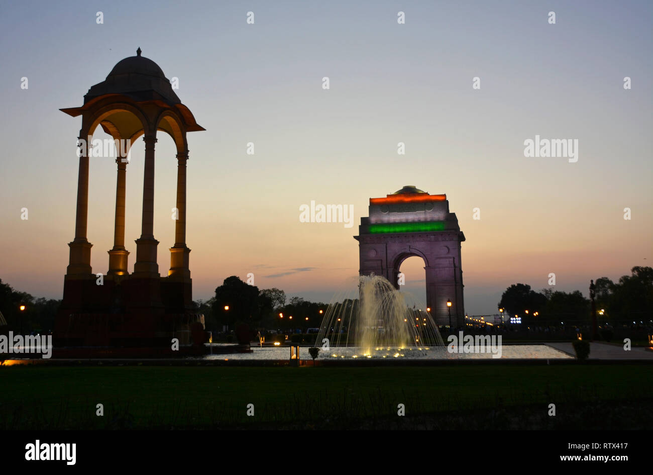 India Gate, New Delhi Foto Stock