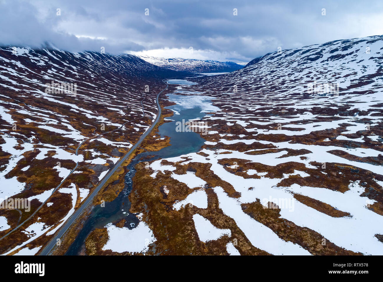 La bellissima natura della Norvegia paesaggio naturale. Foto Stock