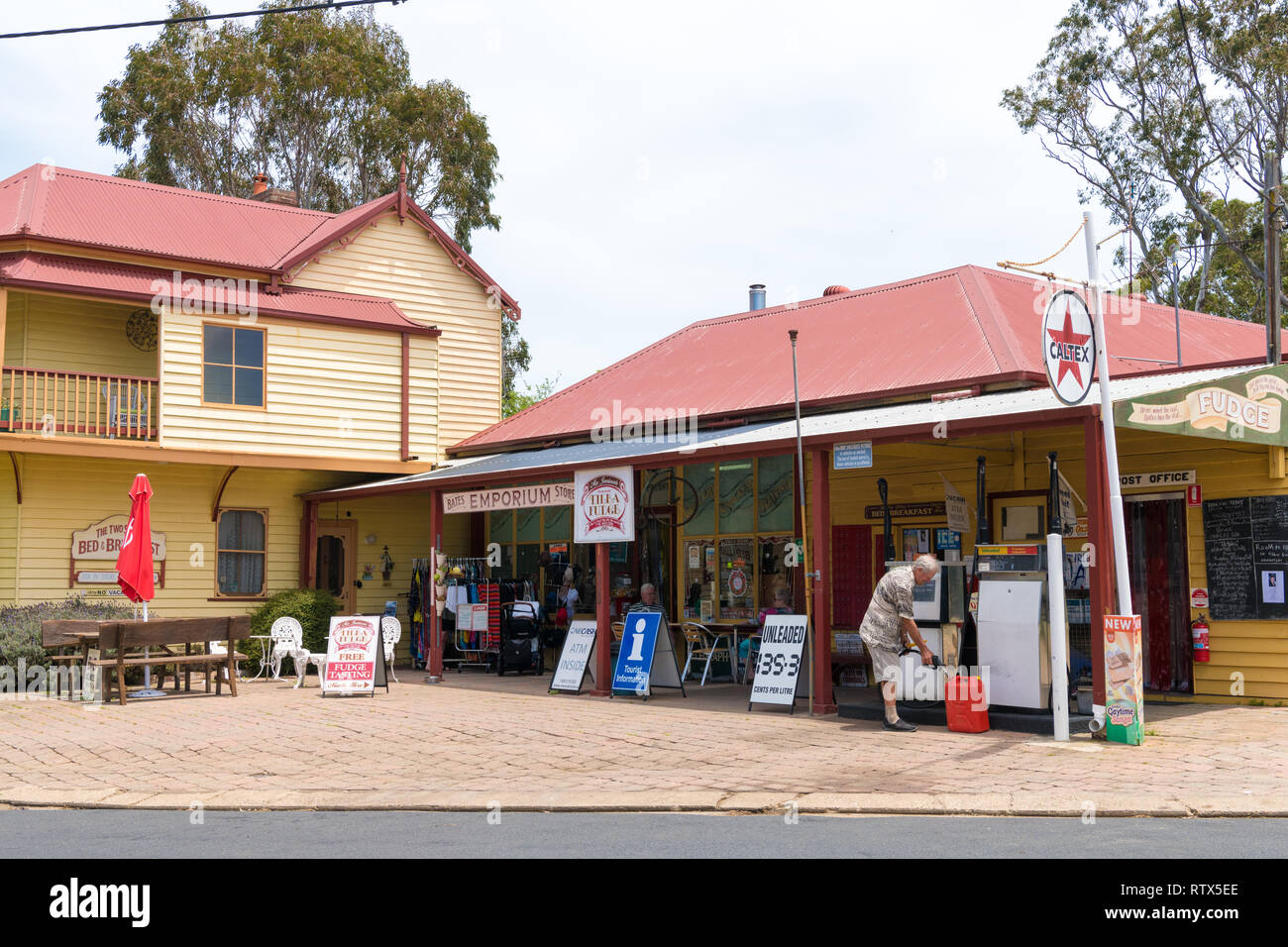 Tilba, NSW, Australia-December 27, 2018 : Street view nella storica città di Tilba, classificati dalla National Trust come centrale Conservat Tilba Foto Stock