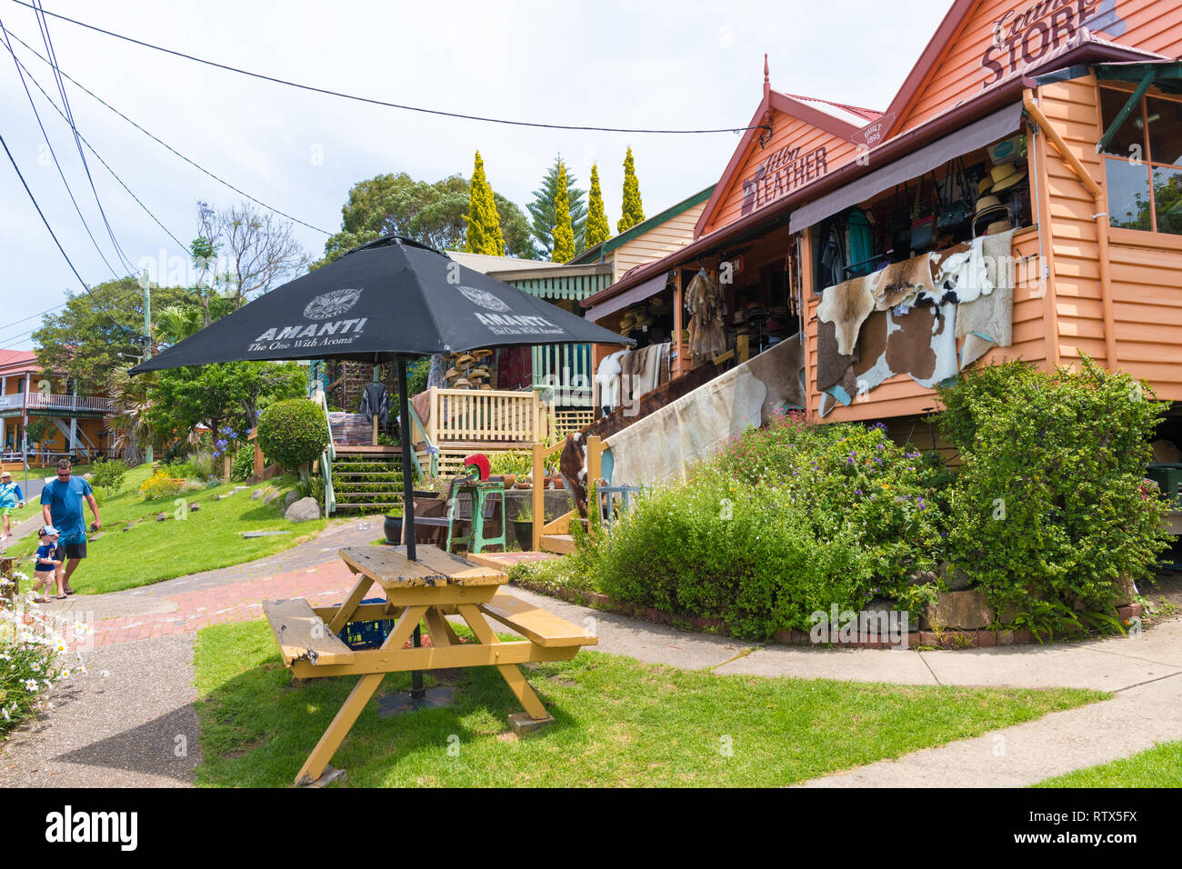 Tilba, NSW, Australia-December 27, 2018 : Street view nella storica città di Tilba, classificati dalla National Trust come centrale Conservat Tilba Foto Stock