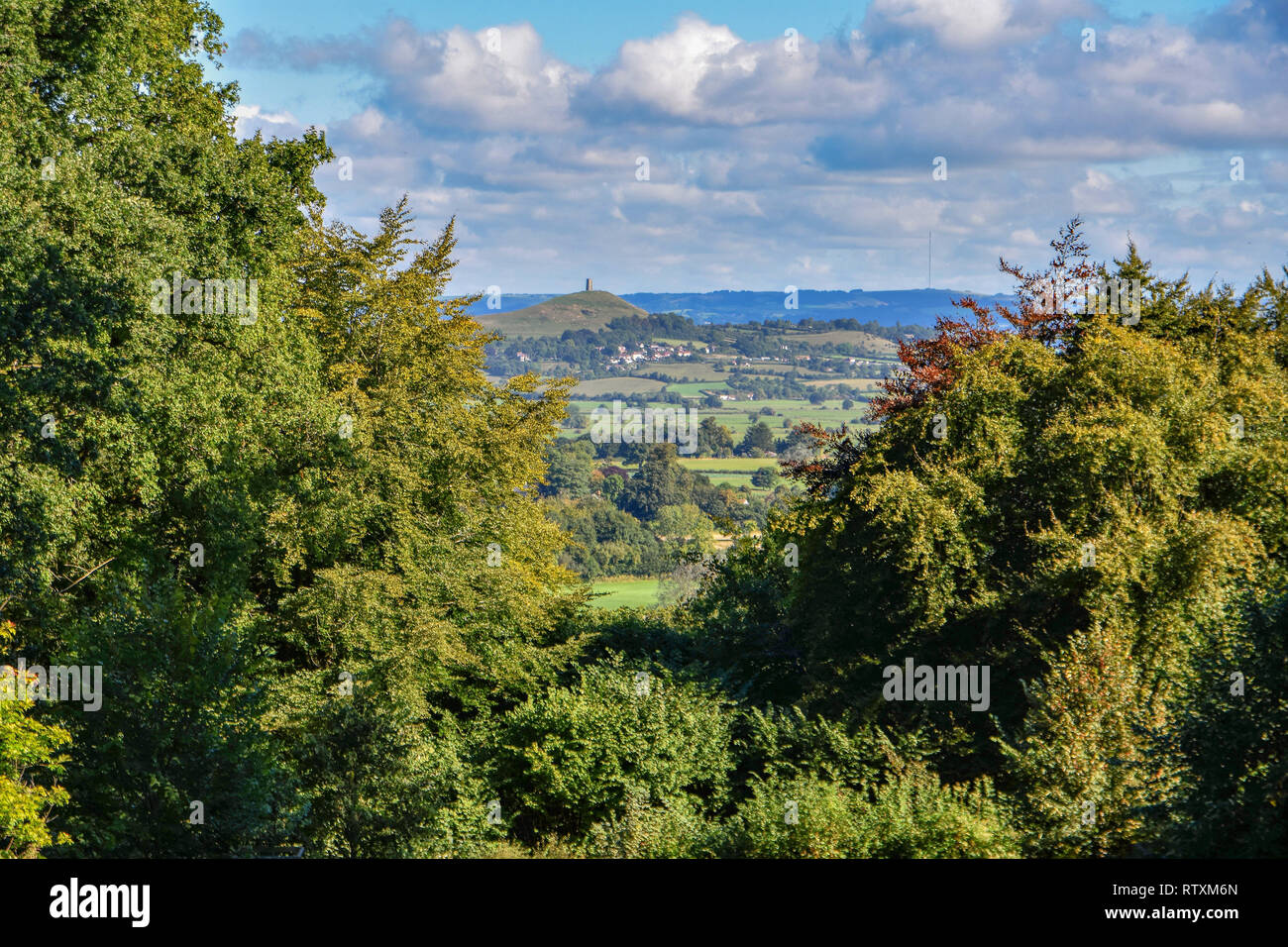 Glastonbury Tor Foto Stock