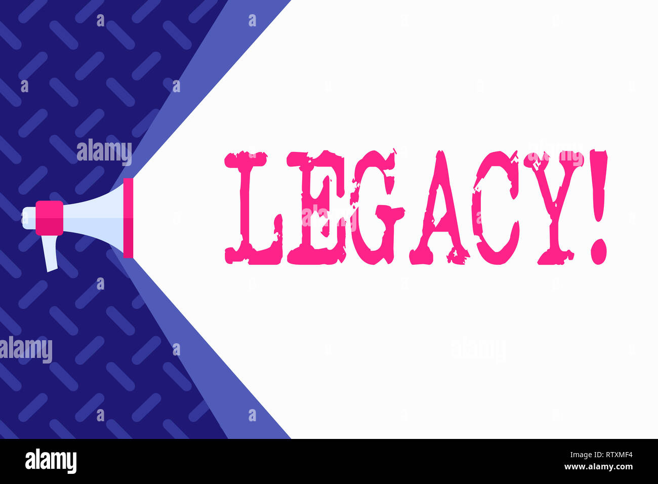 Parola di scrittura di testo Legacy. Il concetto di business per trasmesso ricevuto da un antenato denaro proprietà fornite da saranno Foto Stock