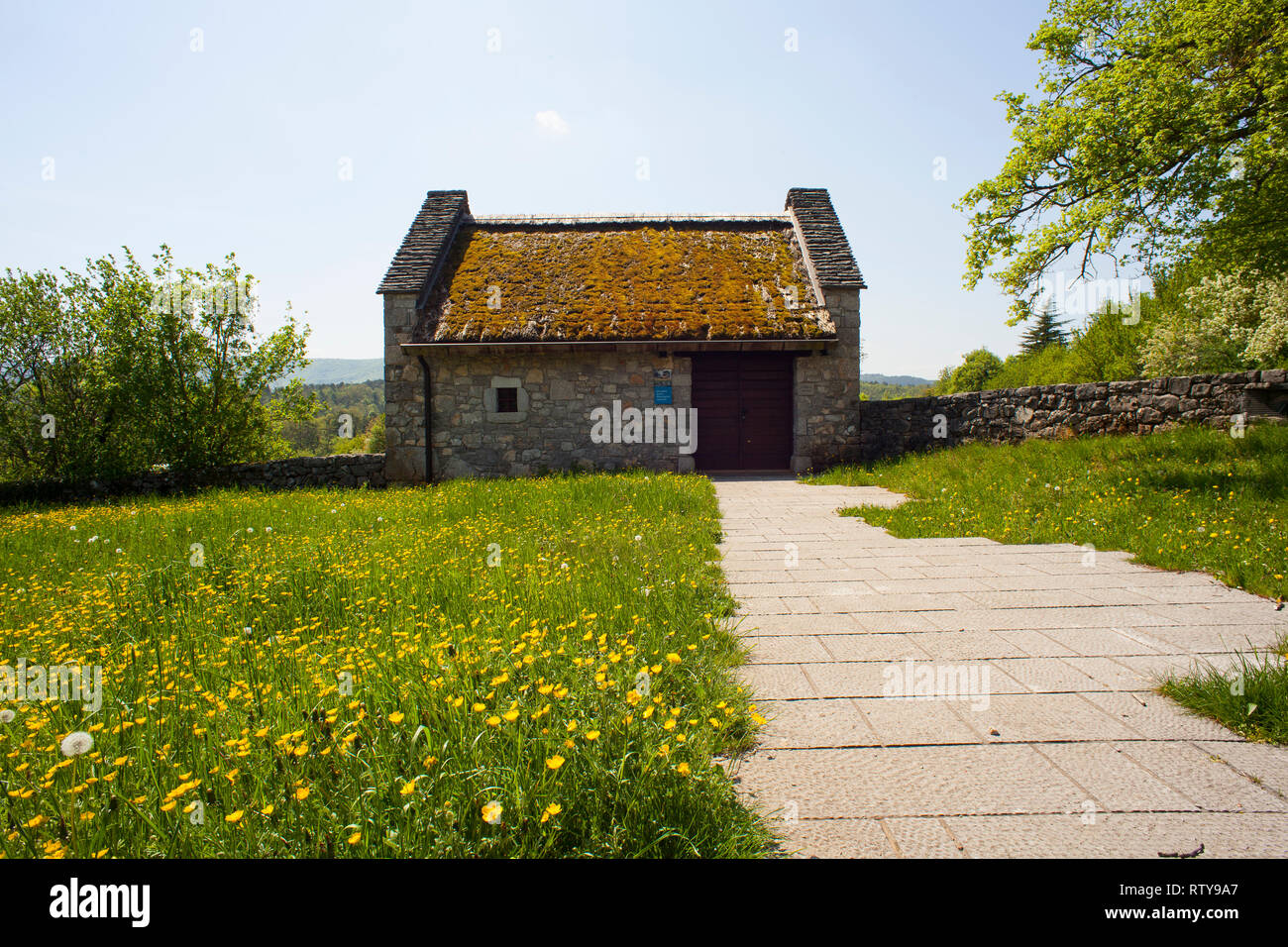 Casa della collezione etnologica nel villaggio di Skocjan Foto Stock